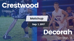Matchup: Crestwood High vs. Decorah  2017