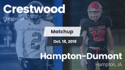 Matchup: Crestwood High vs. Hampton-Dumont  2019