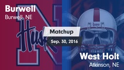 Matchup: Burwell vs. West Holt  2016