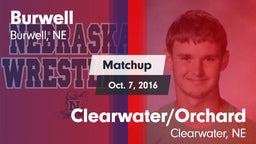 Matchup: Burwell vs. Clearwater/Orchard  2016