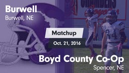 Matchup: Burwell vs. Boyd County Co-Op 2016