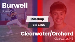Matchup: Burwell vs. Clearwater/Orchard  2017