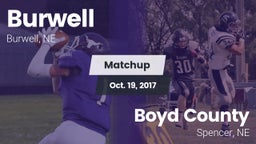 Matchup: Burwell vs. Boyd County 2017