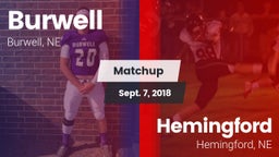 Matchup: Burwell vs. Hemingford  2018