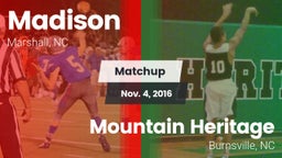Matchup: Madison vs. Mountain Heritage  2016