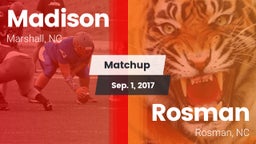 Matchup: Madison vs. Rosman  2017