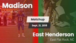 Matchup: Madison vs. East Henderson  2018