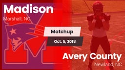 Matchup: Madison vs. Avery County  2018
