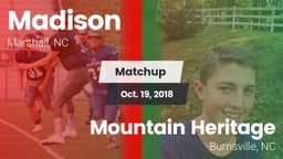 Matchup: Madison vs. Mountain Heritage  2018