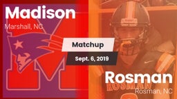 Matchup: Madison vs. Rosman  2019
