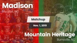 Matchup: Madison vs. Mountain Heritage  2019