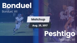 Matchup: Bonduel vs. Peshtigo  2017