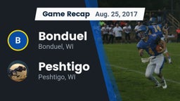 Recap: Bonduel  vs. Peshtigo  2017