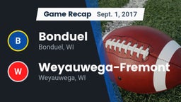 Recap: Bonduel  vs. Weyauwega-Fremont  2017