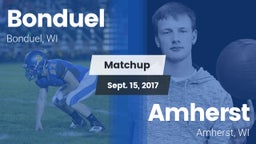 Matchup: Bonduel vs. Amherst  2017