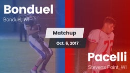 Matchup: Bonduel vs. Pacelli  2017