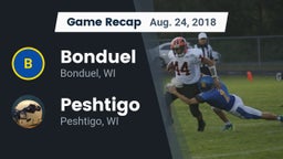 Recap: Bonduel  vs. Peshtigo  2018