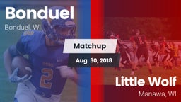 Matchup: Bonduel vs. Little Wolf  2018