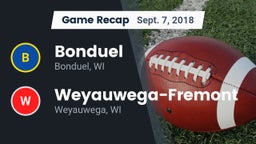 Recap: Bonduel  vs. Weyauwega-Fremont  2018