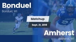Matchup: Bonduel vs. Amherst  2018