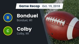 Recap: Bonduel  vs. Colby  2018