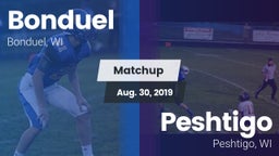 Matchup: Bonduel vs. Peshtigo  2019