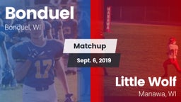 Matchup: Bonduel vs. Little Wolf  2019