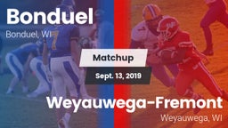 Matchup: Bonduel vs. Weyauwega-Fremont  2019