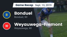 Recap: Bonduel  vs. Weyauwega-Fremont  2019