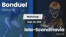 Matchup: Bonduel vs. Iola-Scandinavia  2019