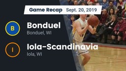 Recap: Bonduel  vs. Iola-Scandinavia  2019