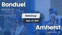 Matchup: Bonduel vs. Amherst  2019