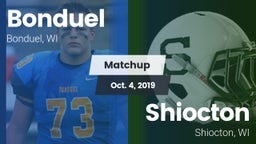 Matchup: Bonduel vs. Shiocton  2019