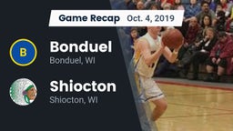 Recap: Bonduel  vs. Shiocton  2019