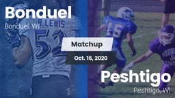 Matchup: Bonduel vs. Peshtigo  2020