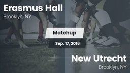 Matchup: Erasmus Hall vs. New Utrecht  2016