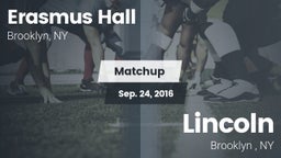 Matchup: Erasmus Hall vs. Lincoln  2016