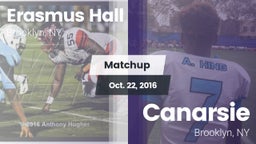 Matchup: Erasmus Hall vs. Canarsie  2016