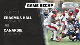 Recap: Erasmus Hall  vs. Canarsie  2016