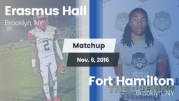 Matchup: Erasmus Hall vs. Fort Hamilton  2016