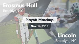Matchup: Erasmus Hall vs. Lincoln  2016