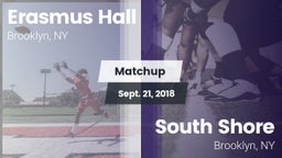 Matchup: Erasmus Hall vs. South Shore  2018