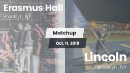 Matchup: Erasmus Hall vs. Lincoln  2019