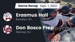 Recap: Erasmus Hall  vs. Don Bosco Prep  2023