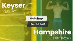 Matchup: Keyser vs. Hampshire  2016