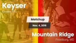 Matchup: Keyser vs. Mountain Ridge  2016
