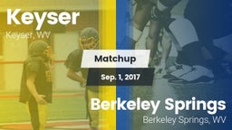 Matchup: Keyser vs. Berkeley Springs  2017