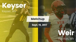 Matchup: Keyser vs. Weir  2017