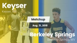 Matchup: Keyser vs. Berkeley Springs  2018