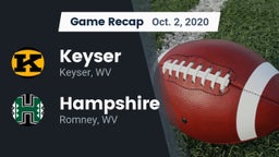 Recap: Keyser  vs. Hampshire  2020